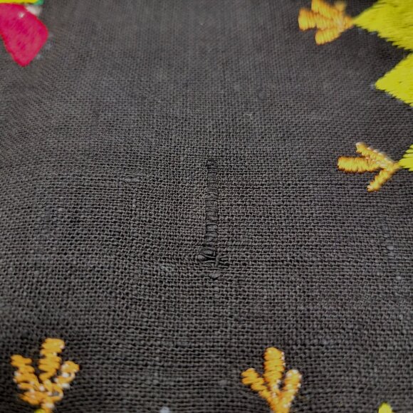 Kutch Embroidery India Flowers Borders Mirrors Unfinished Project Set of Two - Picture 5 of 5